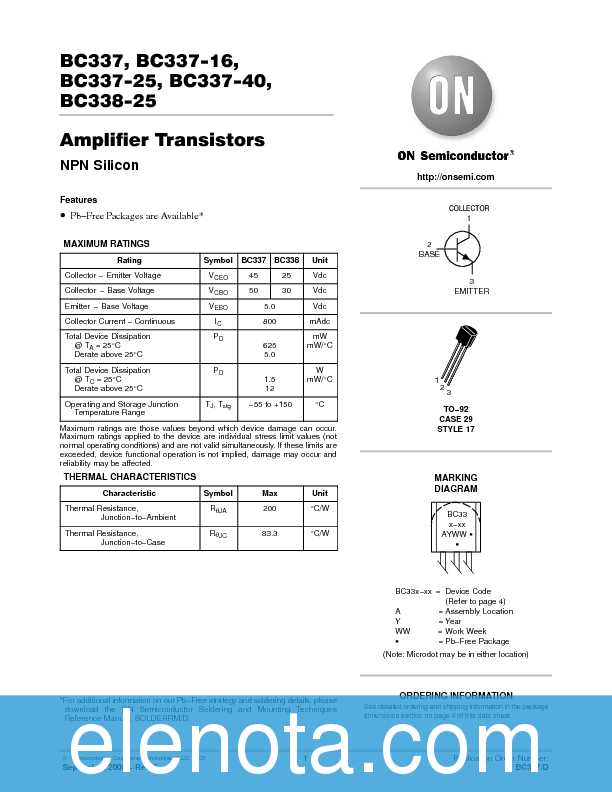 Unlock The Comprehensive Transistor Datasheet Specs Features And